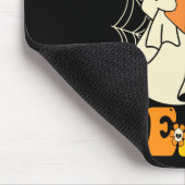 Trick or lehren Groovy Halloween Retro Blumenghost Mousepad (Ecke)