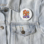 Trick or lehren Groovy Lehrer Ghost Funny Hallowee Button (Beispiel)