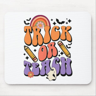 Trick or lehren Groovy Lehrer Ghost Funny Hallowee Mousepad