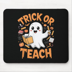Trick or lehren Halloween Lehrer Kostüm Party Gho Mousepad