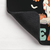 Trick or lehren Retro Groovy Blumenlehrer H Mousepad (Ecke)