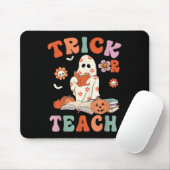 Trick or lehren Retro Groovy Blumenlehrer H Mousepad (Mit Mouse)
