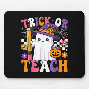 Trick or lehrer Pencil Ghost Funny Hallowee Mousepad