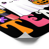 Trick or lehrer Pencil Ghost Funny Hallowee Poster (Ecke)
