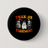 Trick Or Pt Physical Therapy Therast Halloween  Button (Vorderseite)