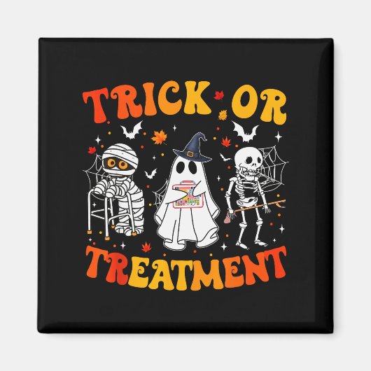 Trick Or Pt Physical Therapy Therast Halloween Magnet (Vorne)