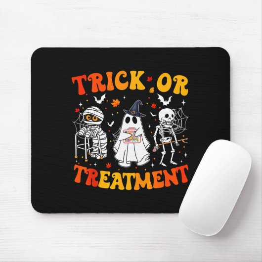Trick Or Pt Physical Therapy Therast Halloween  Mousepad (Mit Mouse)