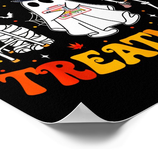 Trick Or Pt Physical Therapy Therast Halloween Poster (Ecke)