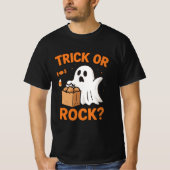 Trick or Rock Funny Halloween T-Shirt (Vorderseite)
