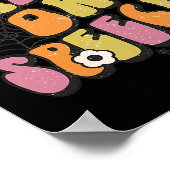 Trick or Speech Groovy Halloween-Sprachpathologie Poster (Ecke)