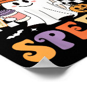 Trick Or Speech Halloween Slp Retro Speech Therapy Poster (Ecke)
