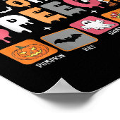 Trick or Speech Halloween Sprachpfad Poster (Ecke)