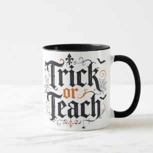 Trick or Teach Halloween-Lehrer-Kaffeetasse Tasse
