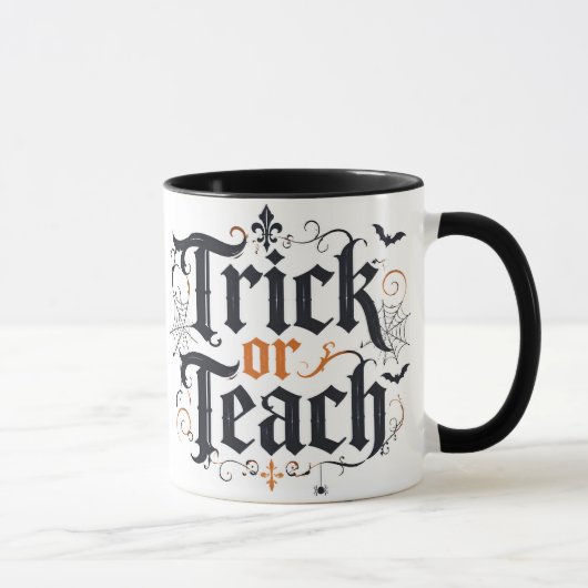 Trick or Teach Halloween-Lehrer-Kaffeetasse Tasse (Rechts)