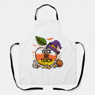Trick Or Teach süßes Halloween-Lehrer-Kostüm Männe Schürze