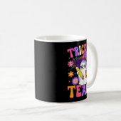 Trick Or Teach Teacher Ghost Teaching Fun Hallowee Kaffeetasse (VorderseiteRechts)
