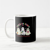 Trick Or Teach Teacher Groovy Ghost Funny Hallowee Kaffeetasse (Links)