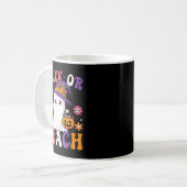 Trick Or Teach Teacher Pencil Ghost Funny Hallowee Kaffeetasse (Vorderseite Links)