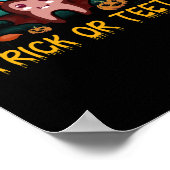 Trick or Teeth Dentist Halloween Kostümententalent Poster (Ecke)