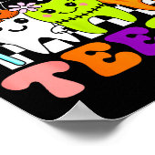 Trick Or Teeth Funny Dental Halloween Costumes Tre Poster (Ecke)