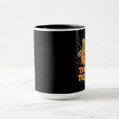 Trick or Tequila – Funny Halloween Pumpkin Party Tasse (Zentrum)