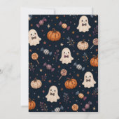 Trick or Three Geburtstagseinladung Einladung (Rückseite)