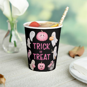 Trick Or Three Halloween-Geist 3. Geburtstagsfeier Pappbecher