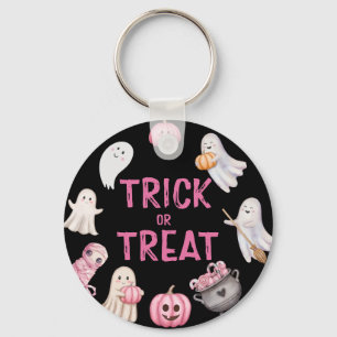 Trick Or Three Halloween-Geister-Geburtstagsfeier Schlüsselanhänger