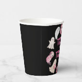 Trick Or Three Halloween Ghost 3rd Birthday Party Pappbecher (Rechts)