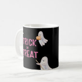 Trick Or Three Halloween Ghost Birthday Party Kaffeetasse (Vorderseite Links)