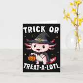 Trick Or Treat A Lotl Axolotl Halloween Costume Wi Karte (Gelbe Blume)