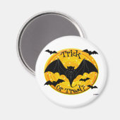 Trick or Treat? Beängstigende Fledermäuse Magnet (Vorderseite/Rückseite)