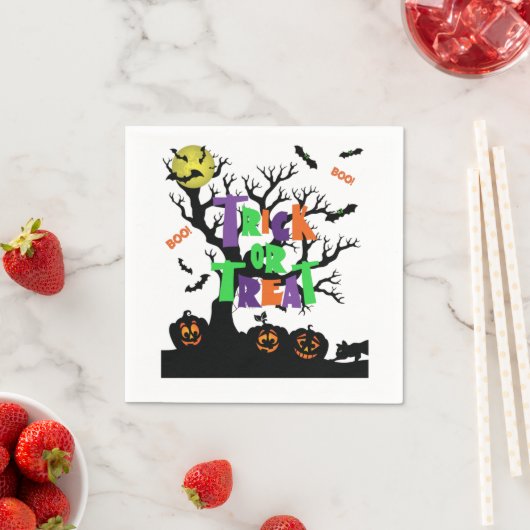Trick or Treat Boo 3 Ply Napkins Serviette (Beispiel)