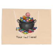 Trick or Treat Candy Cauldron Große Geschenktüte (Rückseite)