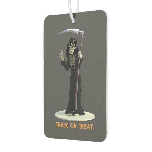 Trick or Treat. Cartoon Grim Reaper Autolufterfrischer (Links)