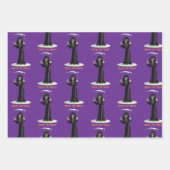 Trick or Treat. Cartoon Grim Reaper Geschenkpapier Set (Vorderseite 3)