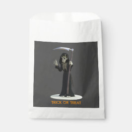 Trick or Treat. Cartoon Grim Reaper Geschenktütchen