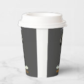 Trick or Treat. Cartoon Grim Reaper Pappbecher (Rechts)