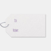 Trick or Treat Corgi Ghost Hunde Halloween Geschenkanhänger (Rückseite Horizontal)