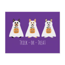 Trick or Treat Corgi Ghost Hunde Halloween