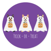 Trick or Treat Corgi Ghost Hunde Halloween