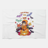Trick or Treat Cute Halloween Geschirrtuch (Horizontal)