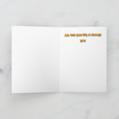 "Trick or Treat" Dein letztes Halloween-Besucher Karte (Innenseite)