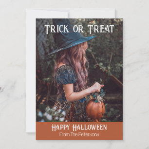 Trick or Treat Frohes Halloween Grußkarte Feiertagskarte