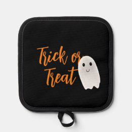 Trick or Treat Ghost Halloween Topflappen