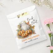 Trick or Treat Ghost Individuelle Name Happy Hallo Geschenktütchen (Versiegelt)