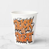 Trick Or Treat Graffiti Pappbecher (Vorderseite)