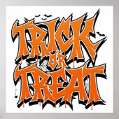 Trick Or Treat Graffiti Poster (Vorne)