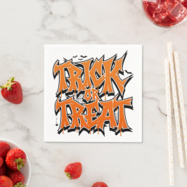 Trick Or Treat Graffiti Serviette