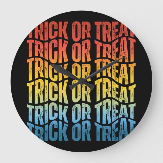 TRICK OR TREAT GROßE WANDUHR (Vorderseite)